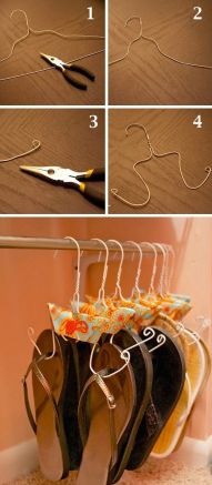 50-Genius-Storage-Ideas-all-very-cheap-and-easy-Great-for-organizing-and-small-houses-flip-flop